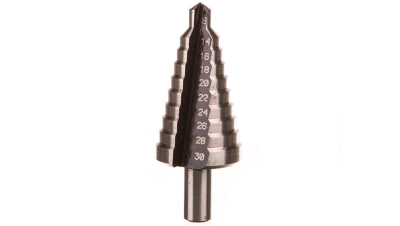 Wiertło stopniowane HSS 8-30mm trzpień 10mm WF2516000-90870 Wiertło stopniowane HSS 8-30mm trzpień 10mm WF2516000-90870
