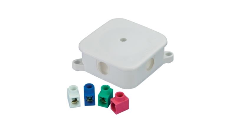 Puszka n/t hermetyczna P-2 72x72x28 4x2,5mm2 IP44 A.0017-77435