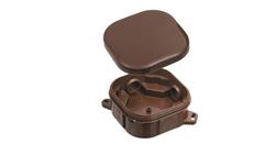 Puszka n/t hermetyczna PH 92x92x44 klik pusta IP54 brązowa A.0018BR-74741