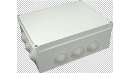 Puszka n/t hermetyczna 300x220x120 12 dławików IP65 szara S-BOX 606-74677