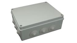 Puszka n/t hermetyczna 380x300x120 12 dławików IP55 szara S-BOX 706-74765