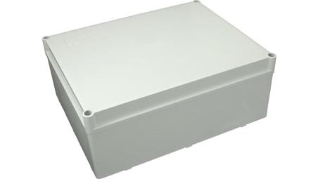 Puszka n/t hermetyczna 300x220x120 bez dławików IP56 szara S-BOX 616-74659
