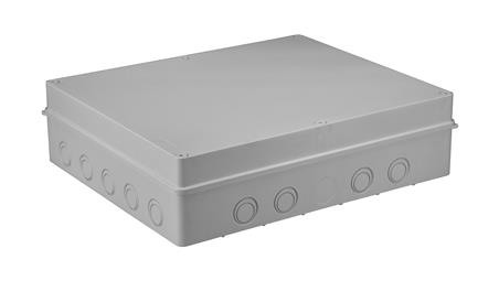 Puszka n/t hermetyczna 460x380x120 18 osłabień IP56 szara S-BOX 816-74809