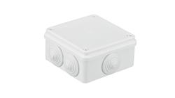 Puszka n/t hermetyczna 100x100x50 6 dławików IP55 biała S-BOX 106B-74716
