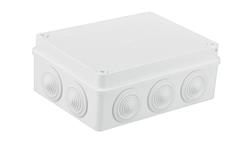 Puszka n/t hermetyczna 190x140x70 10 dławików IP55 biała S-BOX 406B-74846