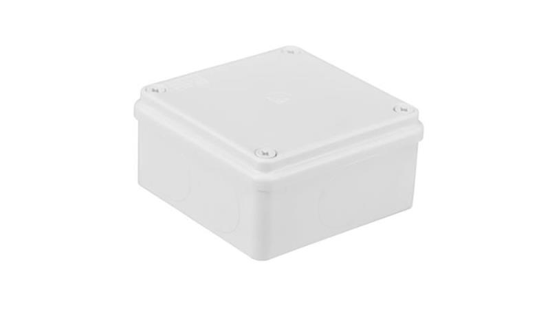 Puszka n/t hermetyczna 100x100x50 bez dławików IP65 biała S-BOX 116B-74679 Puszka n/t hermetyczna 100x100x50 bez dławików IP65 biała S-BOX 116B-74679