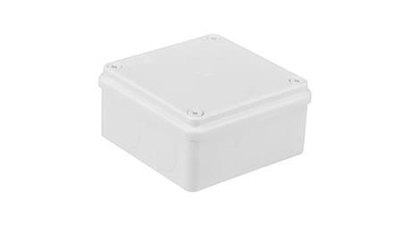 Puszka n/t hermetyczna 100x100x50 bez dławików IP65 biała S-BOX 116B-74679
