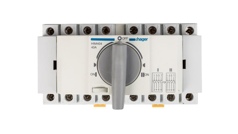 Przełącznik w układzie przełącznym I-0-II 4P 40A HIM404-22538