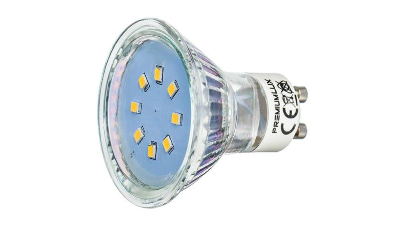 Żarówka Gu10 8 led smd 2835 1W czerwona-46923 Żarówka Gu10 8 led smd 2835 1W czerwona-46923