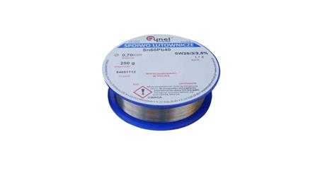 CYNEL UNIPRESS Cyna 0,70mm 250g Sn60Pb40 SW26/3/2.5 spoiwo lutownicze PROFESSIONAL-80860