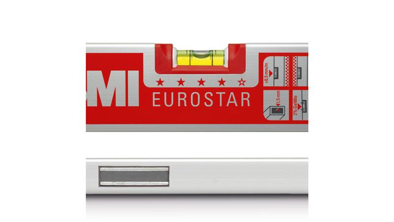 Poziomica aluminiowa magnetyczna 80cm BMI EUROSTAR MAGNET 80 17-108-21-113481