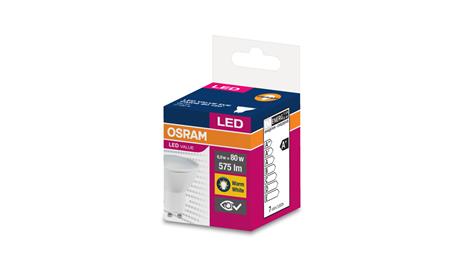 Żarówka LED VALUE PAR16 50 GU10 6,9W 575lm 2700K 827 120st. 4058075198852-46782