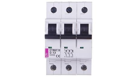 Wyłącznik nadprądowy 3P D 13A 10kA AC ETIMAT10 002155715-17447