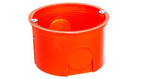 Puszka podtynkowa 60mm z wkrętami czerwona PK-60 PRO 0281-01 /100szt/-75529