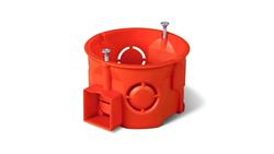 Puszka podtynkowa 60mm łączeniowa płytka z wkrętami czerwona PK-60 PRO 0284-01 /90szt/-75530