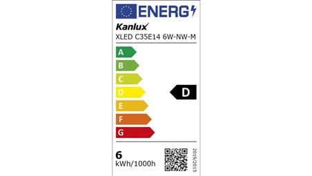 Żarówka LED E14 XLED C35E14 6W-NW-M 810lm 4000K barwa neutralna 29623-47316