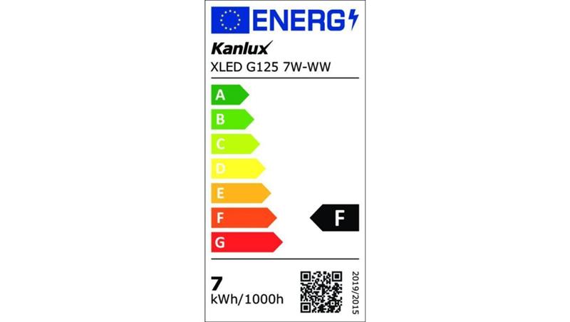 Żarówka LED E27 XLED G125 7W-WW 725lm 2700K barwa ciepła 29638-48734 Żarówka LED E27 XLED G125 7W-WW 725lm 2700K barwa ciepła 29638-48734