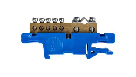 Listwa zaciskowa na szynę 7-torowa niebieska TH35 N LZ-7/N 0920-00-67600