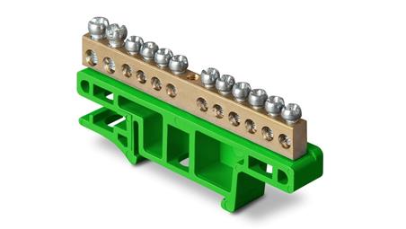 Listwa zaciskowa na szynę 12-torowa TH35 LZ-12/Ż 0921-01-67601