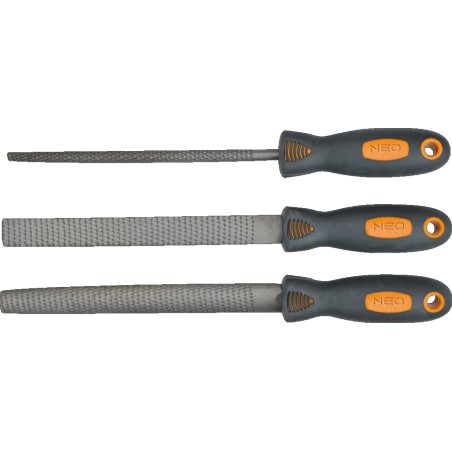 Pilniki do drewna, 200 mm, zestaw 3 szt.