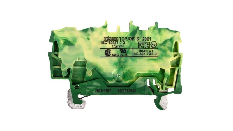 Złączka szynowa ochronna 1,5mm2 żółto-zielona 2001-1307 TOPJOBS-75363