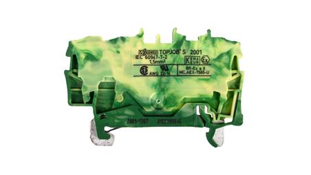 Złączka szynowa ochronna 1,5mm2 żółto-zielona 2001-1307 TOPJOBS-75363