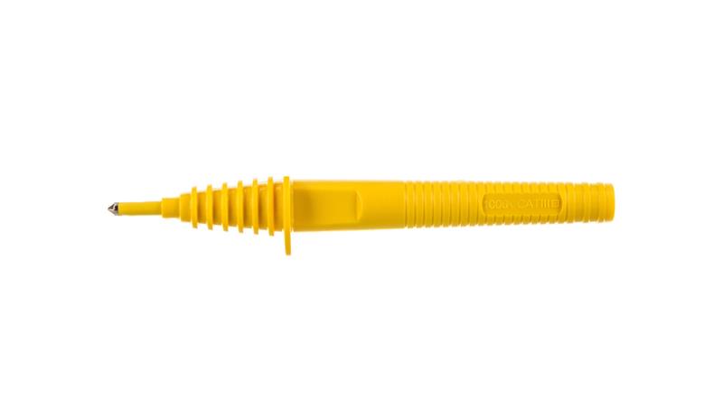 Sonda ostrzowa z gniazdem bananowym żółta WASONYEOGB1-88803 Sonda ostrzowa z gniazdem bananowym żółta WASONYEOGB1-88803