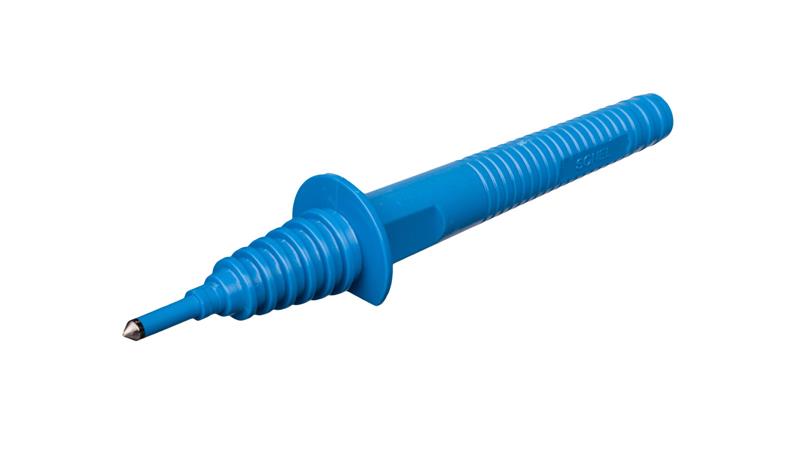 Sonda ostrzowa z gniazdem bananowym niebieska WASONBUOGB1-88801
