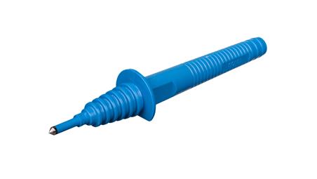 Sonda ostrzowa z gniazdem bananowym niebieska WASONBUOGB1-88801