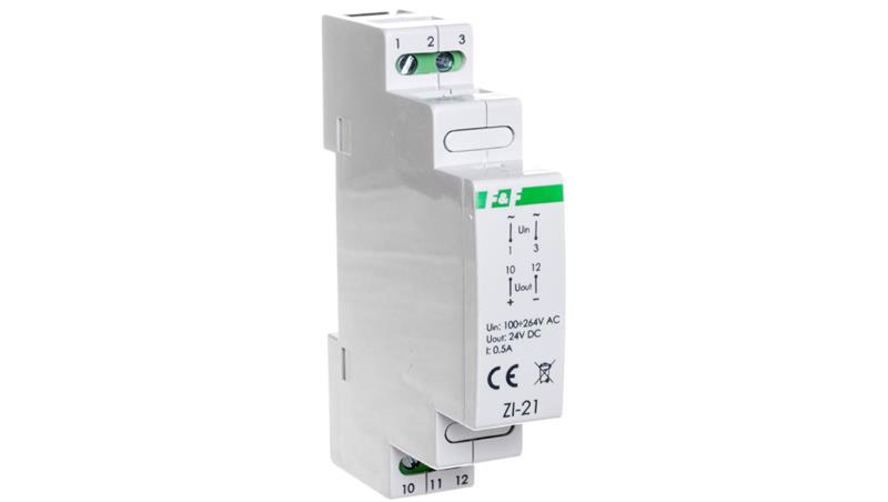 Zasilacz impulsowy 100-264VAC/DC/24VDC 12W 0,5A ZI-21-10121
