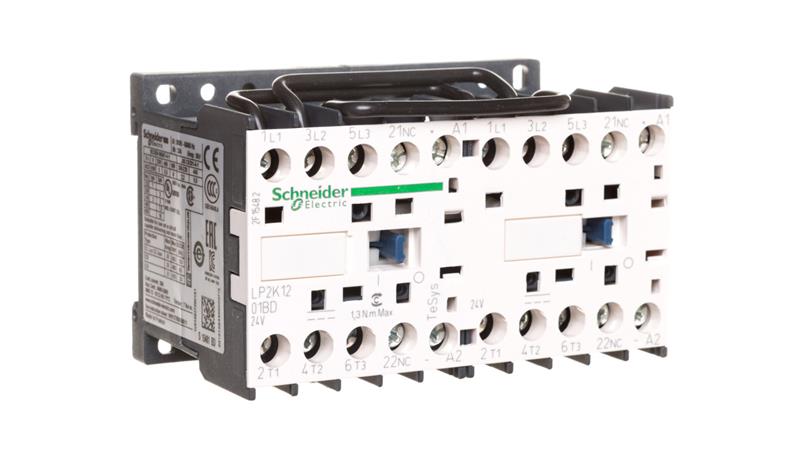 Stycznik nawrotny 12A 5,5 kW 24V DC LP2K1201BD-15111 Stycznik nawrotny 12A 5,5 kW 24V DC LP2K1201BD-15111