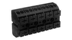 Blok zasilający 5-torowy czarny 862-505-80161