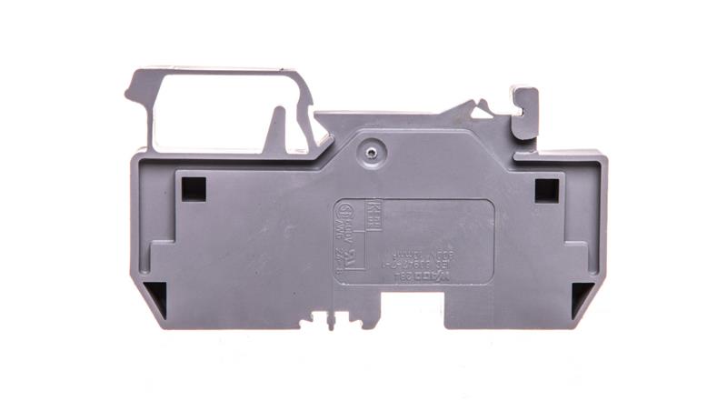 Złączka szynowa 2-przewodowa 10mm2 szara 284-901-74131