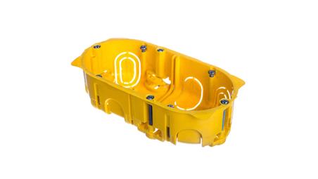 Puszka 60mm p/t regips 60mm 142x 40mm żółty Batibox 080042-77717