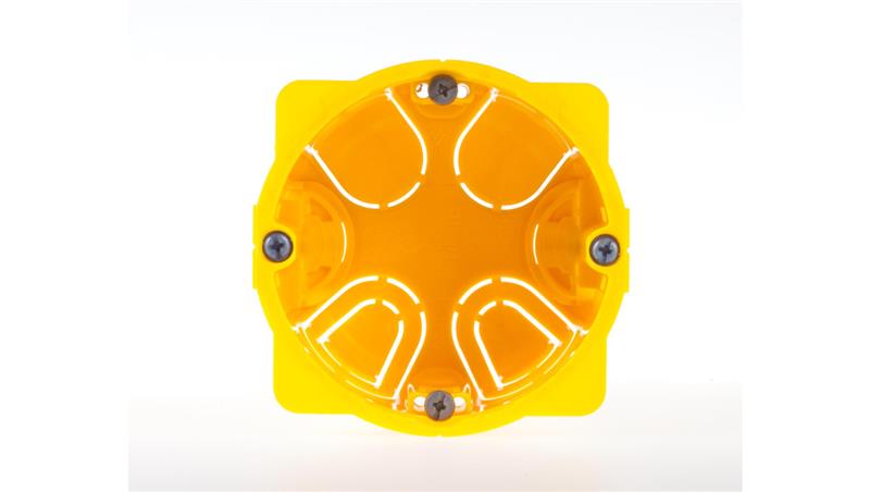 Puszka 67mm p/t regips 50mm żółty Batibox 080051-77727