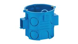 Puszka podtynkowa 60mm głęboka z wkrętami niebieska S60Dw 34069203-75549