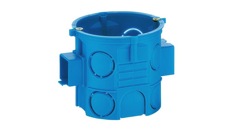 Puszka podtynkowa 60mm głęboka z wkrętami niebieska S60Dw 34069203-75549 Puszka podtynkowa 60mm głęboka z wkrętami niebieska S60Dw 34069203-75549