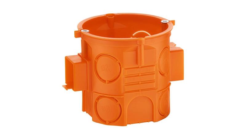 Puszka podtynkowa 60mm głęboka z wkrętami pomarańczowa S60DFw 33069008 /110szt./-75512