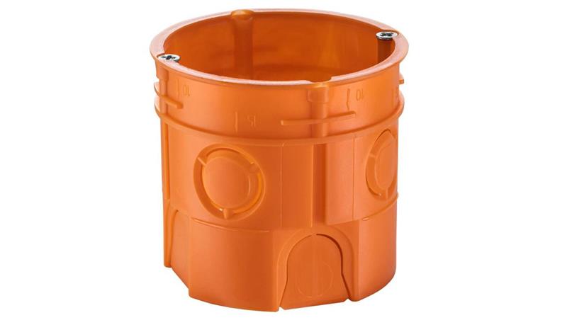 Puszka podtynkowa 60mm głęboka z wkrętami pomarańczowa Z60DFw 33035008 /50szt./-75513