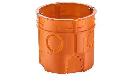 Puszka podtynkowa 60mm głęboka z wkrętami pomarańczowa Z60DFw 33035008 /50szt./-75513