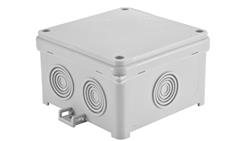 Puszka n/t hermetyczna pusta 98x98x60mm IP54 z dławicą zintegrowaną szara N90x90F 35220002-74730