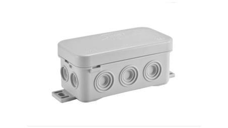 Puszka n/t hermetyczna pusta 89x42x38mm IP54 z dławicą zintegrowaną szara N8 83008002-74641