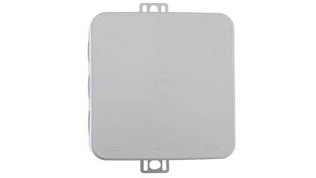 Puszka n/t hermetyczna pusta 85x85x38mm IP54 z dławicą zintegrowaną szara N6 83006002-74647