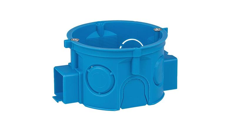 Puszka płytka 60mm p/t 41mm ze śrubami niebieski S60Kw 34068203-75577
