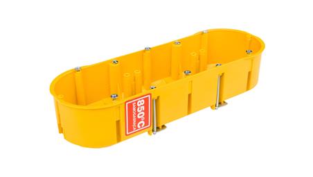 Puszka podtynkowa potrójna 60mm regips żółta PK-3x60 0234-0N-77720