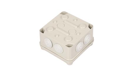 Puszka natynkowa LIGHT 108x108x64 7xM25 IP66/67 szara EV-111-74728