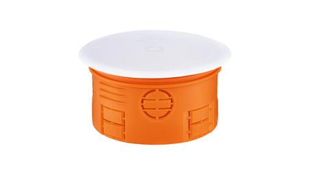 Puszka podtynkowa 80mm z pokrywą pomarańczowa Z80KF 33073008 /30szt./-75544