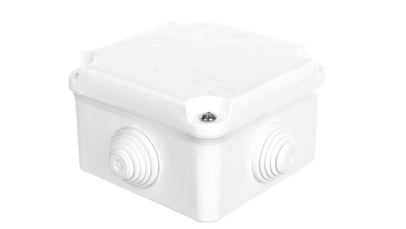 Puszka hermetyczna n/t PK-0 88x88x60mm z zaciskiem 5x2,5mm2 IP55 biała 0223-00-77427
