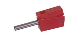Wtyk bananowy do gniazda o średnicy 4mm czerwony 215-212-88972