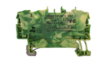 Złączka szynowa ochronna 2,5mm2 żółto-zielona 2002-1307 TOPJOBS-75324